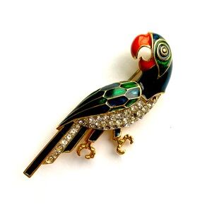 D’Orlan Parrot Brooch
